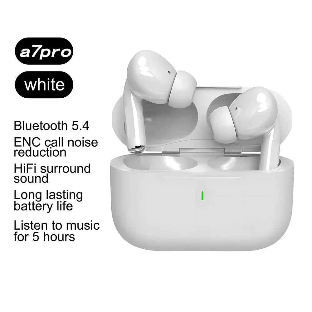 Air Pods 7 Auriculares Inalámbricos Bluetooth para Xiaomi, iPhone, Samsung con ANC