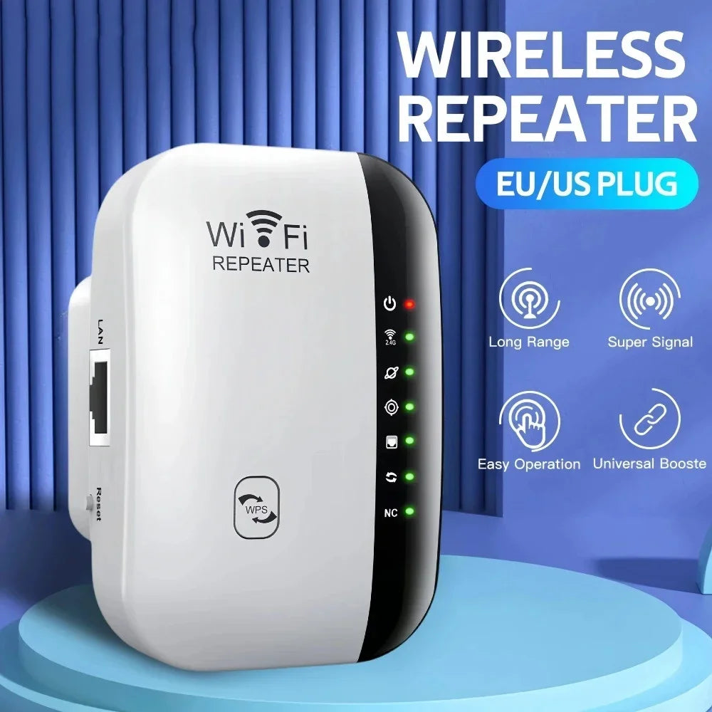 Repetidor Wi-Fi 300Mbps - Amplificador de Señal Inalámbrica